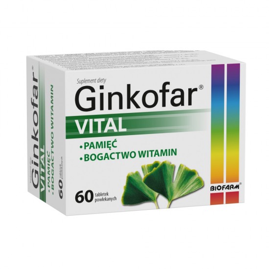 Ginkofar Vital Ginkgo Biloba 60 tabletek