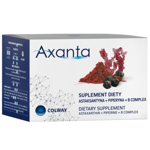 Axanta Astaxanthin + Piperine + B Complex 60 capsules / S0152 / Colway Axanta Astaxanthin + Piperine + B Complex 60 capsules / S0152 / Colway