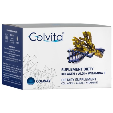 Colvita Naturalny kolagen + Algi + Witamina E 120 kapsułek / S0131_60 / Colway Colvita Naturalny kolagen + Algi + Witamina E 120 kapsułek / S0131_60 / Colway