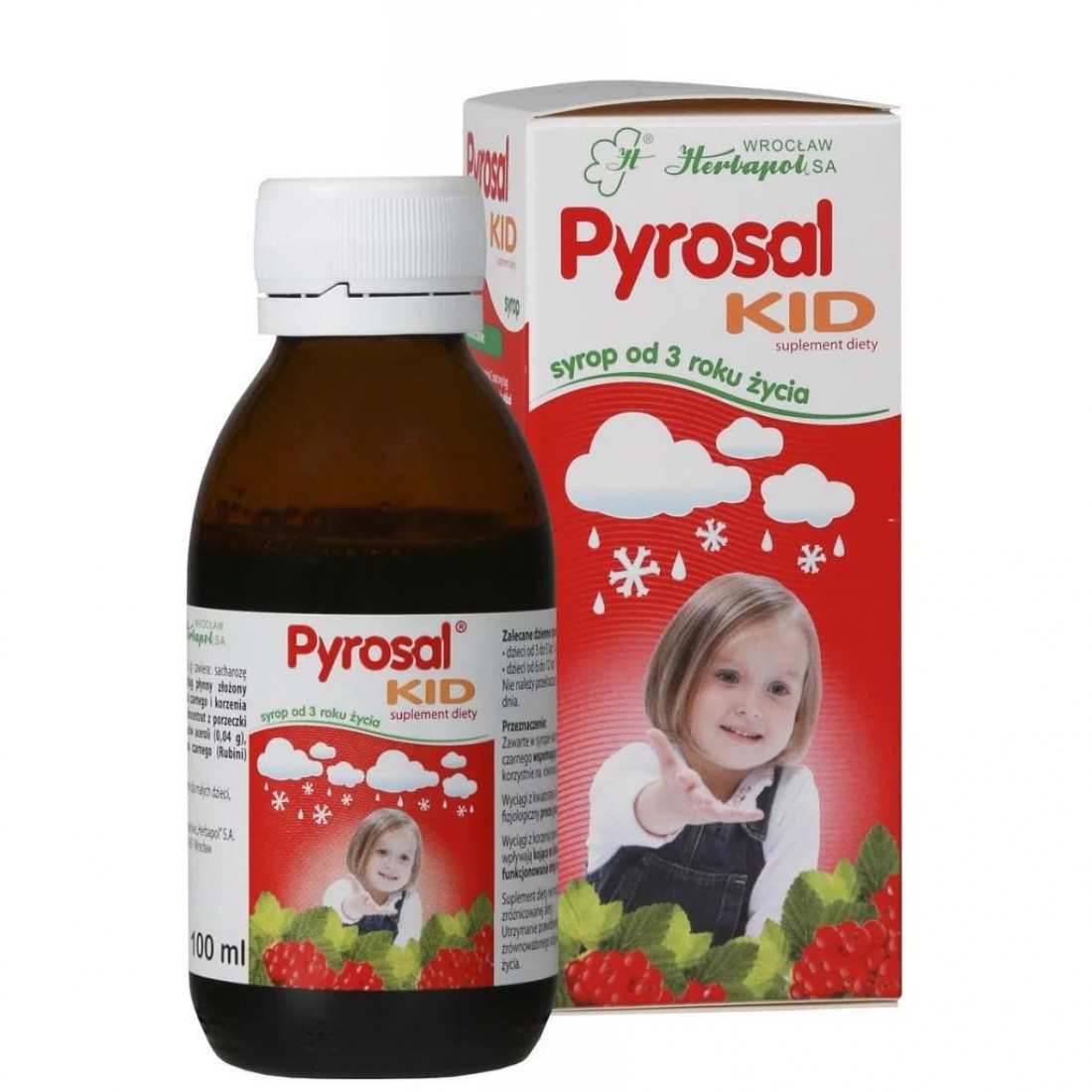 Pyrosal Kid Linden Flower + Elderberry + Marshmallow Root syrup 100ml