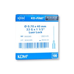 Igła iniekcyjna 22G 0.7x40 mm LB/BL sterylna jednorazowa 1 szt. / G0816 / KDM