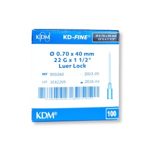 Disposable sterile injection needle 22G 1.5" 0.7x40 mm LB/BL 1 pc. Disposable sterile injection needle 22G 1.5" 0.7x40 mm LB/BL 1 pc.