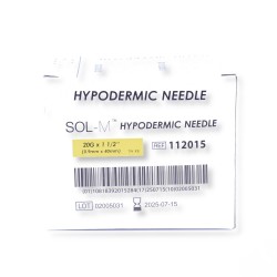 Disposable sterile injection needle 20G 1.5" 0.9x40 mm LB/BL 1 pc.